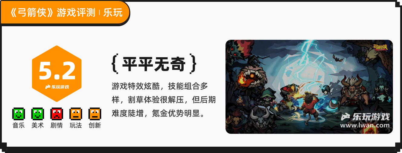 《弓箭侠》:boss机制有所欠缺的肉鸽塔防游戏丨乐玩独家测评宣传图11