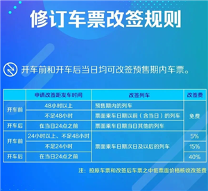 火车票改签要手续费吗 火车票改签时间和规则 火车票改签要手续费吗 火车票改签时间和规则