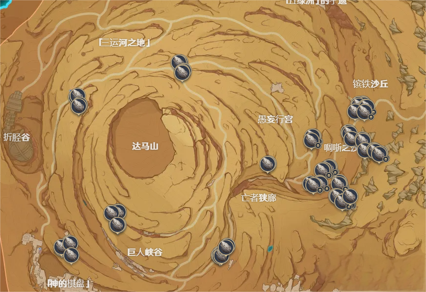 原神沙脂蛹采集地点在哪?含沙虫隧道路线图分享?