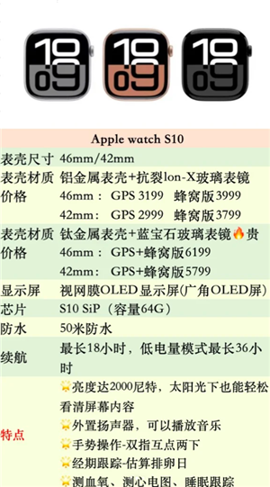 苹果手表se和s10的区别 苹果手表se和s10哪个值得入手 苹果手表se和s10的区别 苹果手表se和s10哪个值得入手